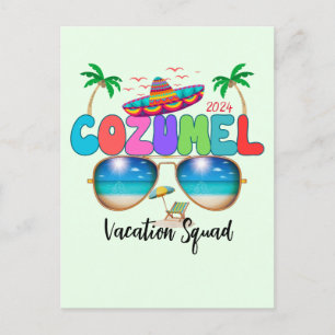 Cozumel Vakantie Squad Zon, Zand, en Herinneringen Briefkaart