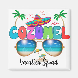 Cozumel Vakantie Squad Zon, Zand, en Herinneringen Magneet