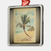 Cozumel Vintage voyage Ornement Palm Tree (Gauche)