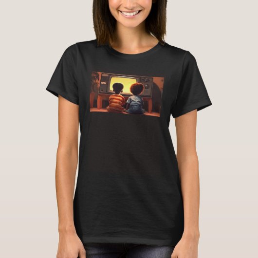 Cozy and Comfortable for TV Time T-shirt (Voorkant)