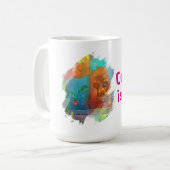 Cozy Artistic Winter Coffee Mug Koffiemok (Voorkant links)