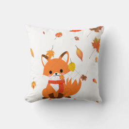 Cozy Autumn Fox Sierkussen - "Gewikkeld in de herf
