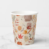 Cozy Autumn Harvest Papieren Bekers (Voorkant)