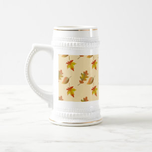 Cozy autumn mapel leaves oak leaves bierpul