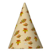 Cozy autumn mapel leaves oak leaves feesthoedjes (Rechts)