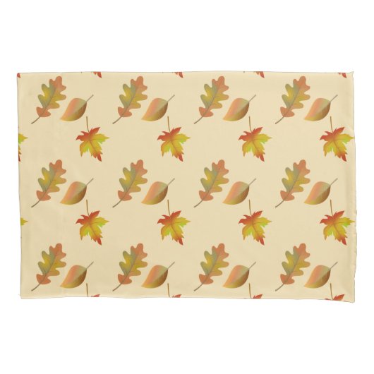 Cozy autumn mapel leaves oak leaves kussensloop (Voorkant)