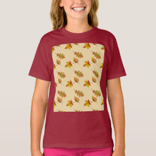 Cozy autumn mapel leaves oak leaves t-shirt