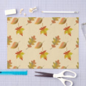 Cozy autumn mapel leaves oak leaves tissuepapier (Craft)
