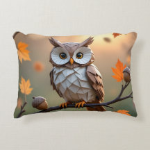 Cozy Autumn Origami Owl Sierkussen