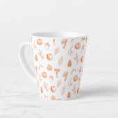 Cozy Autumn Pattern Latte Mok (Linkerhoek)