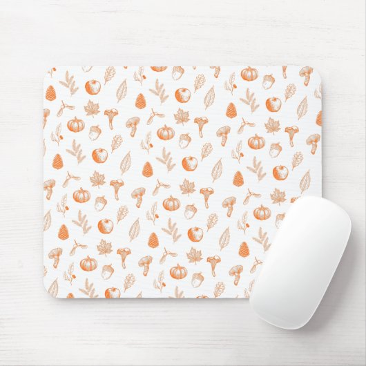 Cozy Autumn Pattern Muismat (Met muis)