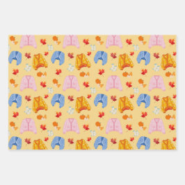 Cozy Autumn Sweater Pattern  Inpakpapier Vel