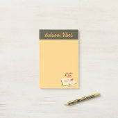Cozy Autumn Vibes Post-it Notes (Op bureau)