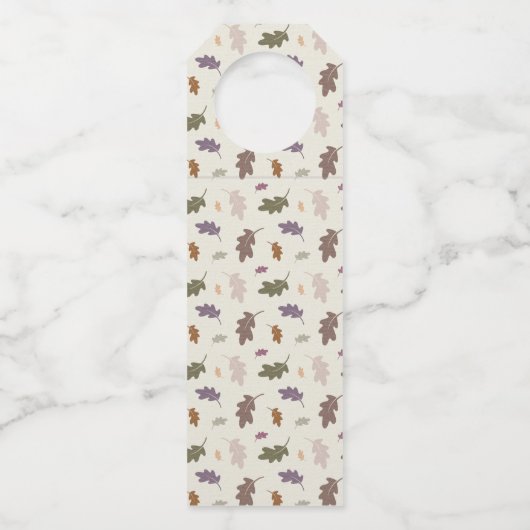 Cozy bedankt grateful Blessed Thanksgiving Leaves Flessenhanger (Achterkant)