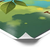 Cozy Bird Aesthetic Glossy Poster   (Coin)