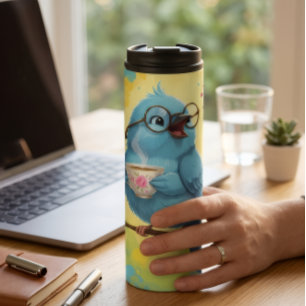 Cozy Bird Thermische Tumbler Thermosbeker