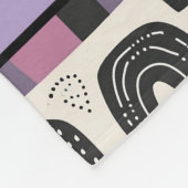 Cozy Boho Herfst Paarse Fleece Deken (Hoek)
