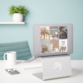 Cozy Book Club Reading Aesthetic Sticker Sheet (Laptop op bureau)