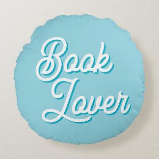 Cozy Book Lover Round Throw Pillow Rond Kussen