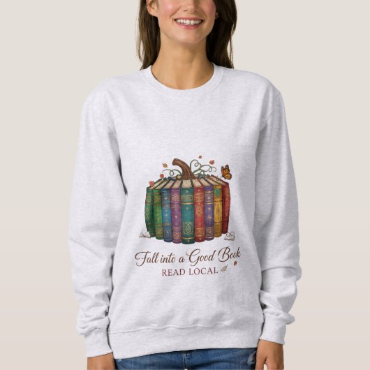 Cozy Book Lover Sweatshirt - Woman Sweatshirt, (Devant)