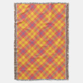 Cozy Bright Red Yellow Blue Pset Throw Blanket Deken (Voorkant Verticaal)