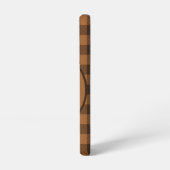 Cozy Brown Pset Buffalo Print Patroon Samsung Galaxy Hoesje (Linkerkant)