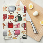 Cozy Cabin Hot Cocaca en Winterbehandelingen Theedoek (Quarter Fold)