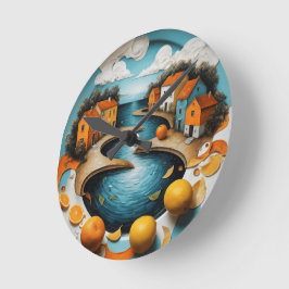 Cozy Canal Ronde Klok