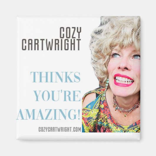 Cozy Cartwright 2 Inch Square Magnet (Devant)