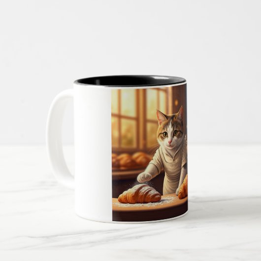 Cozy Cat Baker Coffee Mug (Devant gauche)