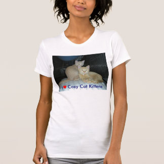 Cozy Cat Kittens I hart Cozy Cat kittens T-shirt
