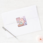 Cozy Cat Sticker – Cute Kawaii Pastel (Enveloppe)