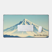 Cozy Chalet Chic Mountain View Gaming Bureaumat (Keyboard & Muis)