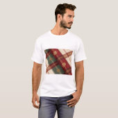 Cozy Checked Holiday Pattern T-shirt (Voorkant volledig)