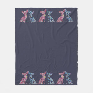 Cozy Chihuahua Blanket met originele kunst Fleece Deken