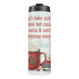 Cozy Christmas Baking and Movie Day Thermosbeker