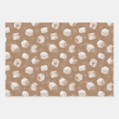 Cozy Christmas Cocoa Plaid Marshmallow Gingerbread Inpakpapier Vel (Voorkant 2)