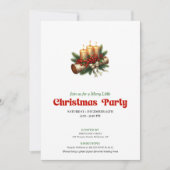 Cozy Christmas Decoration Invite Custom Name Kaart (Voorkant)