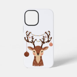 Cozy Christmas Deer with Ornaments and LPhone Case iPhone 12 Mini Hoesje