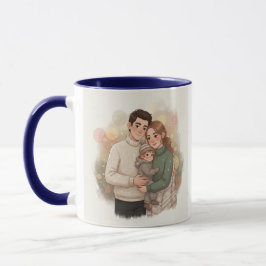 Cozy Christmas Family Mug – Personalized Holiday G Mok