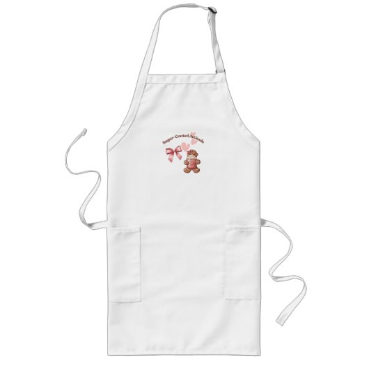 Cozy Christmas Gingerbread Coquette Sweet Lang Schort (Voorkant)