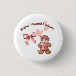 Cozy Christmas Gingerbread Coquette Sweet Ronde Button 3,2 Cm