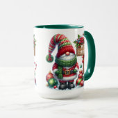 Cozy Christmas Gnome Art – Festive Holiday Mok (Voorkant rechts)