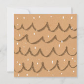 Cozy Christmas Greeting  Kaart (Achterkant)