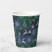 Cozy Christmas Magic Papieren Bekers (Achterkant)