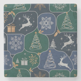 Cozy Christmas Magic Stenen Onderzetter