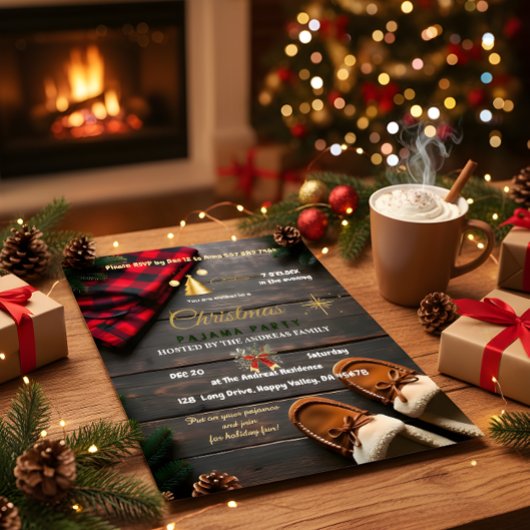 COZY CHRISTMAS PAJAMA JAM BRIEFKAART