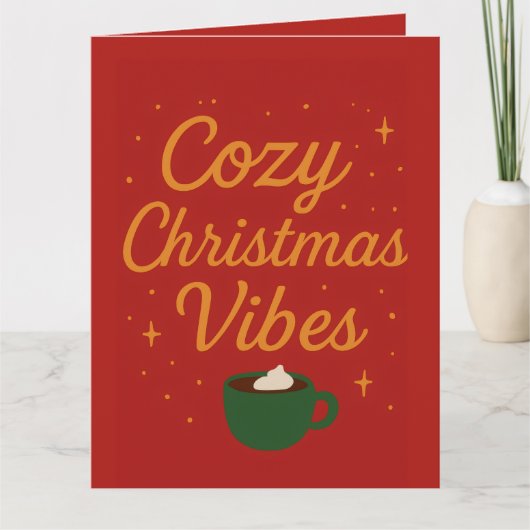 Cozy Christmas Vibes Kaart (Voorkant)