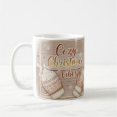 Cozy Christmas Vibes Mug | Rustic Winter Cabin Coc (Gauche)
