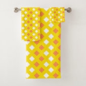 Cozy Classic Pset Yellow Bathroom Towel set Bad Handdoek (Insitu)